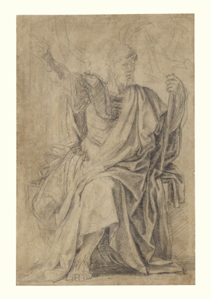 Eustache Le Sueur, Study for the figure of Astasius