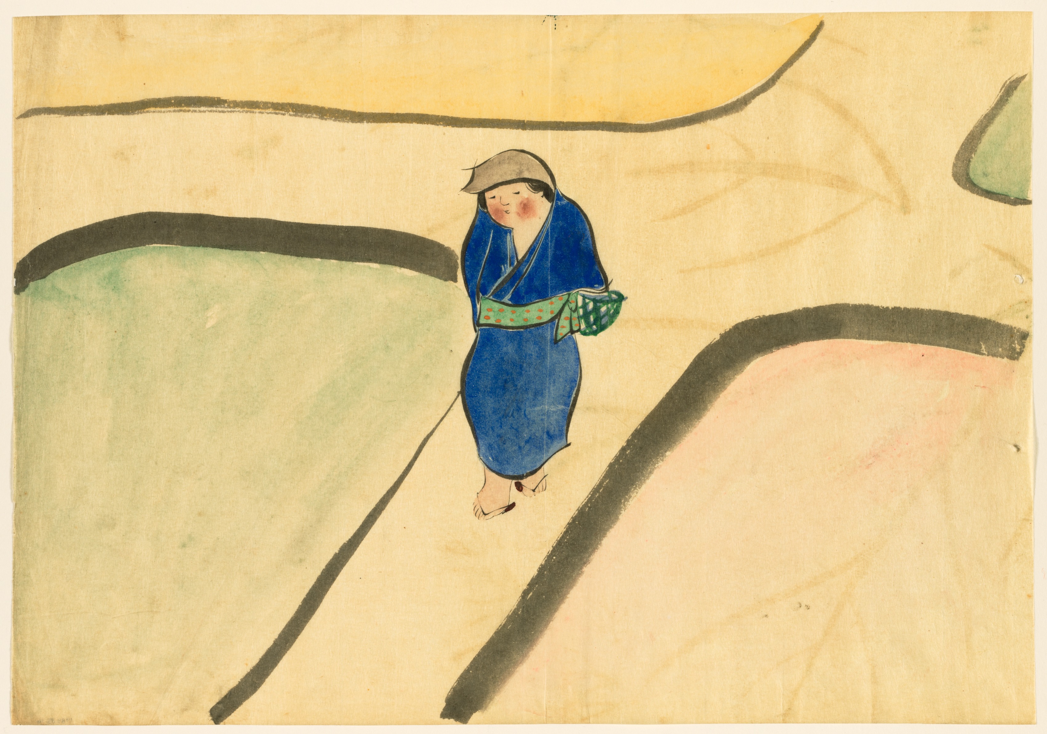 Kamisaka Sekka, Flowers of a Hundred Worlds (Momoyogusa): Spring Field (Haru no tanomo)