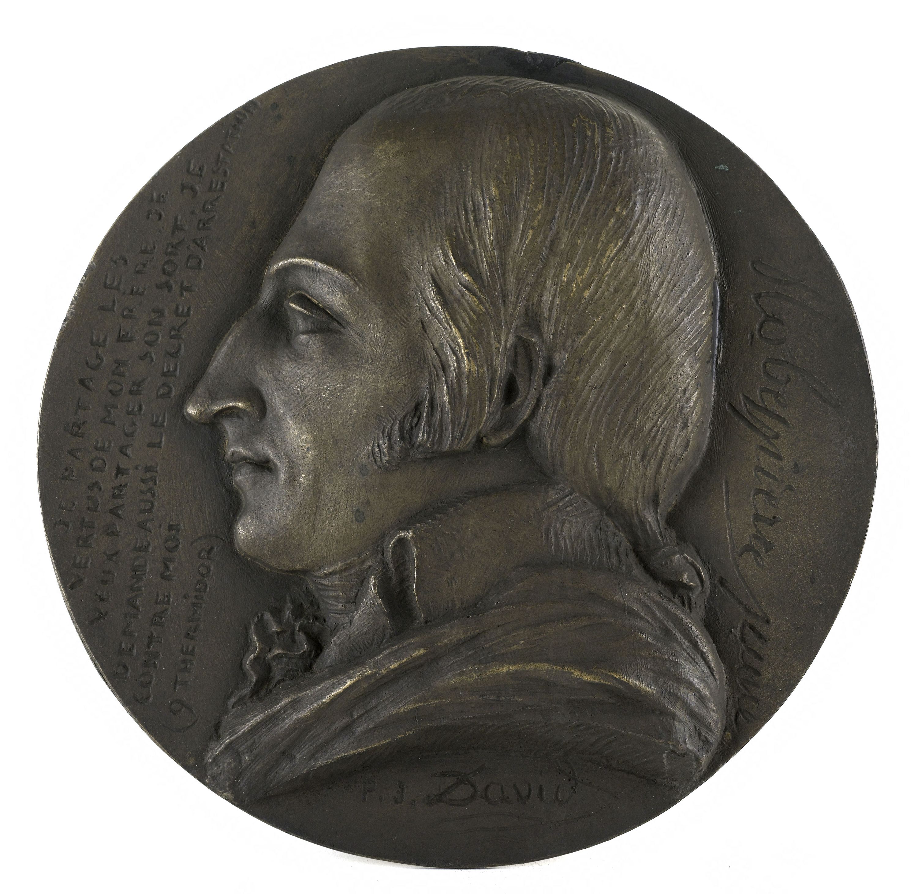 David d'Angers, Portrait d'Auguste-Bon Joseph De Robespierre (1763-1794)