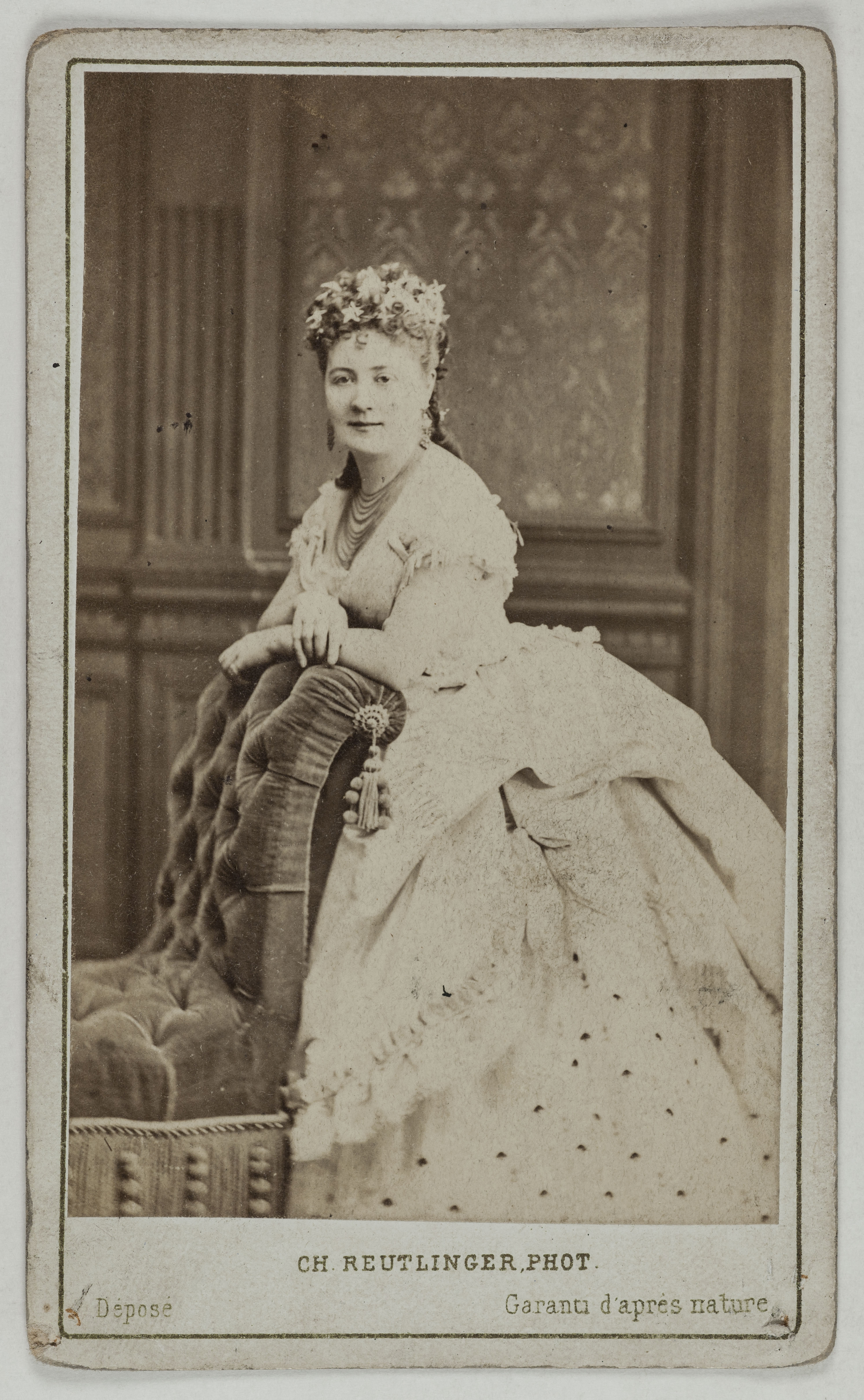 Charles Reutlinger, Portrait de Deschamps Rose, (née Céleste Rose Beauregard), (1845-?), (actrice)