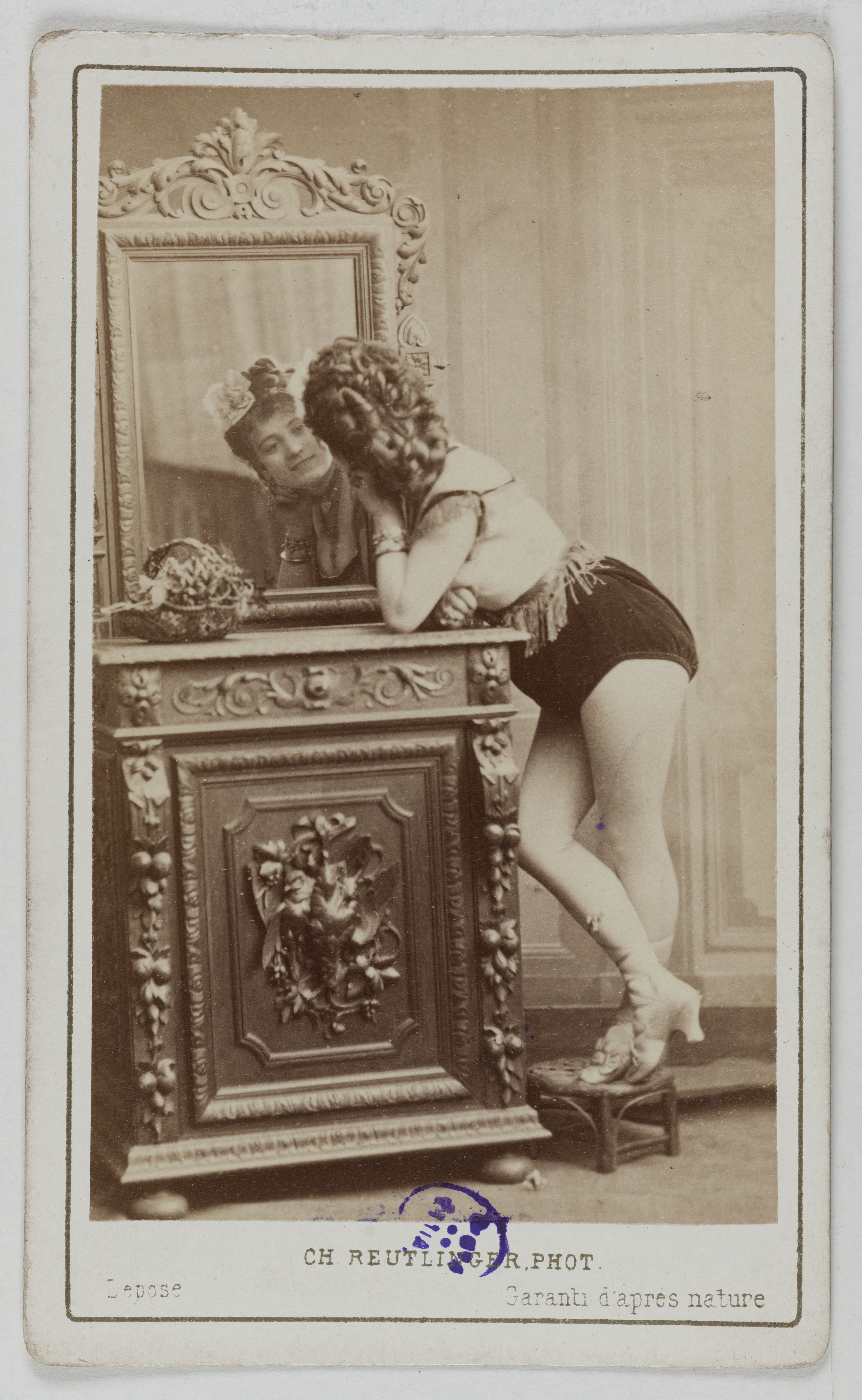 Charles Reutlinger, Portrait de Berthe Legrand (Adèle Blanchart dite, 1850-1910), (actrice)