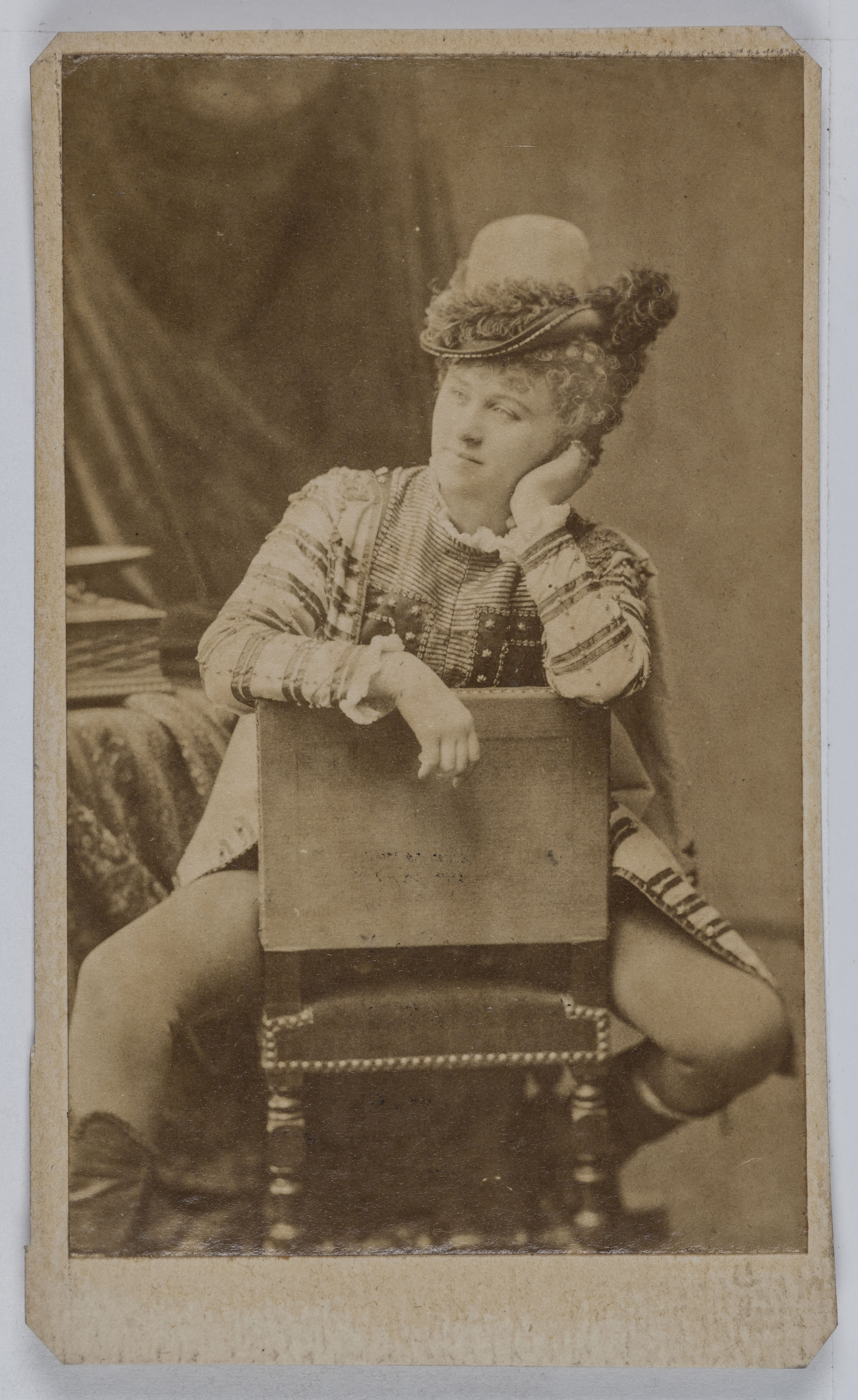 Anonyme, Portrait de Madame Danel Rizza (-1904), actrice de théâtre.