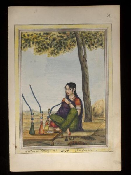 Unknown, An album containing fifty-three drawings depicting occupations.