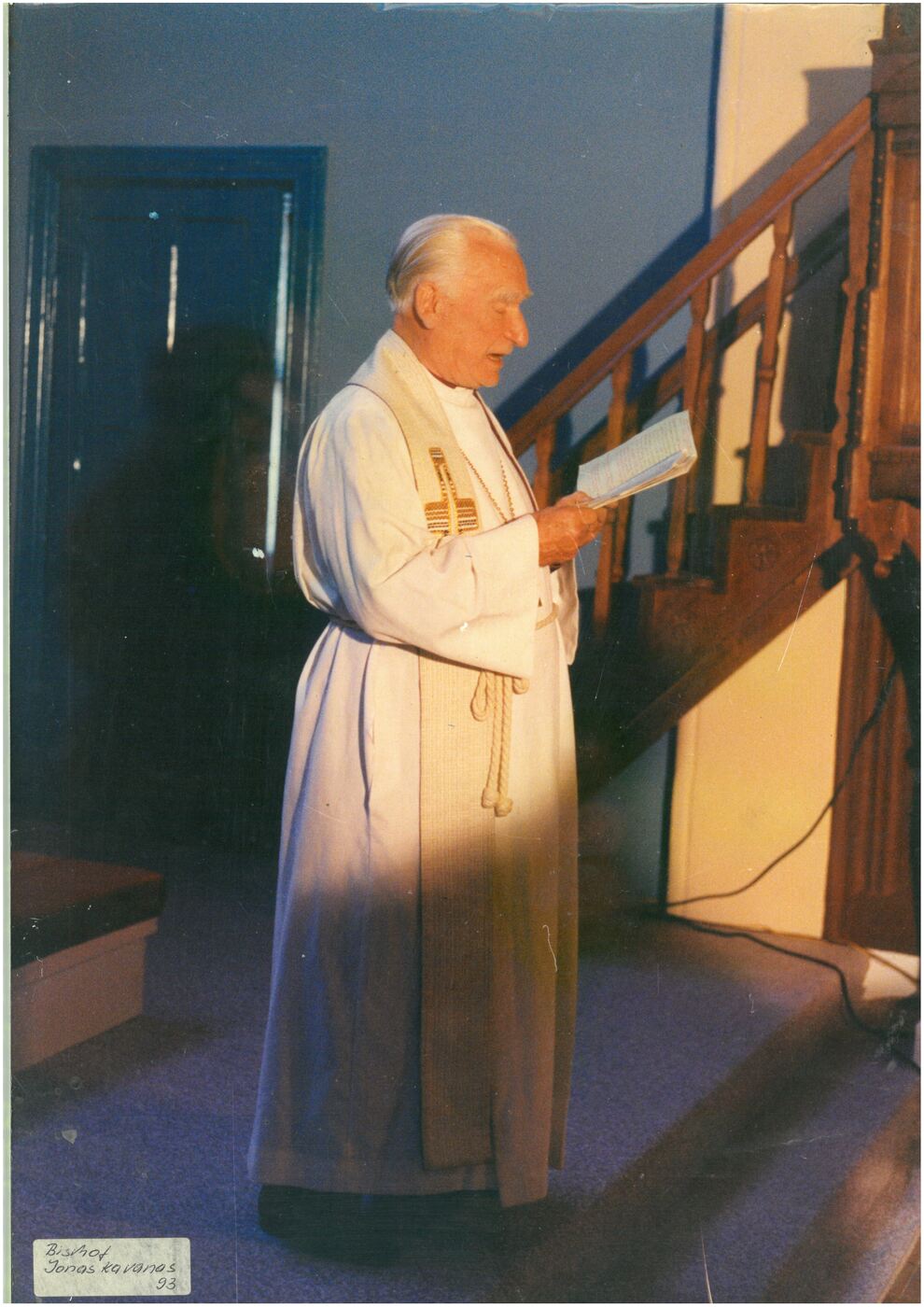Nežinomas fotografas, Evangelikų liuteronų vyskupas Jonas Viktoras Kalvanas