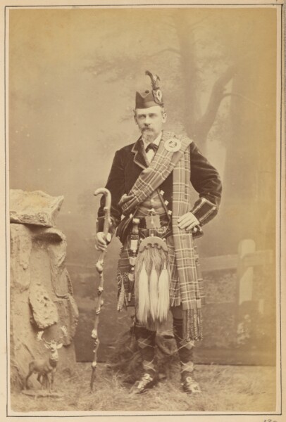 Carleton Watkins, [Portrait of a Man in Scottish Dress]