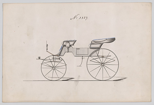 Brewster & Co., Design for 2 seat Phaeton, no. 3387