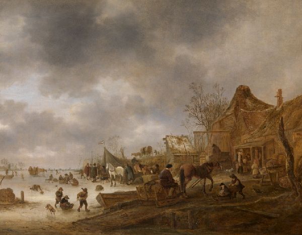 Isaac van Ostade, Winter Landscape