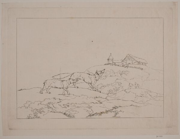 Christian David Gebauer, Reineke og grævlingen. Illustration til "Reinike Fuchs"