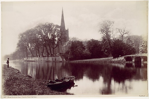 Francis Bedford, Stradford-on-Avon Church, from the Avon