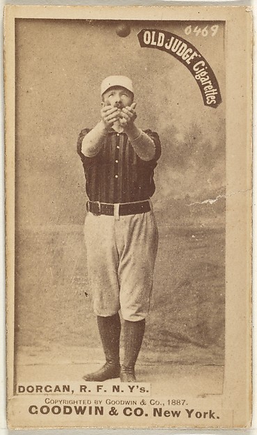 Goodwin & Company, Michael Cornelius Dorgan, Right Field, New York, from the Old Judge series (N172) for Old Judge Cigarettes