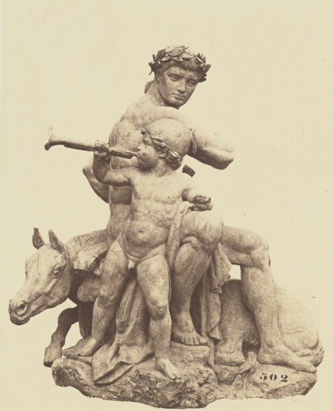 Édouard Baldus, ["La Victoire", Sculpture by Antoine-Louis Barye, Decoration of the Louvre, Paris]