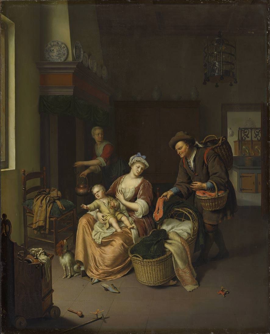 Willem van Mieris, The Fish Seller