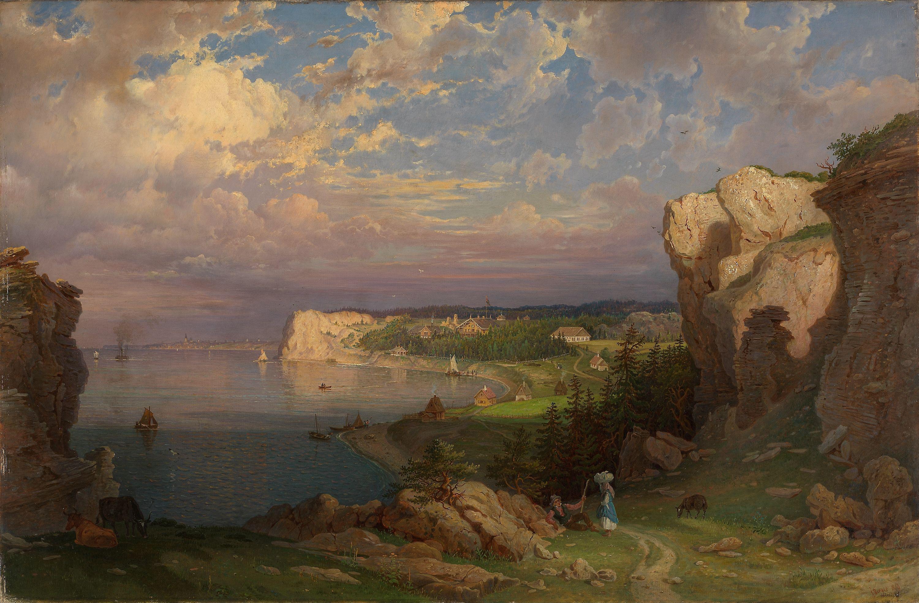 Johan Kristian Berger, View from Högklint towards Visby