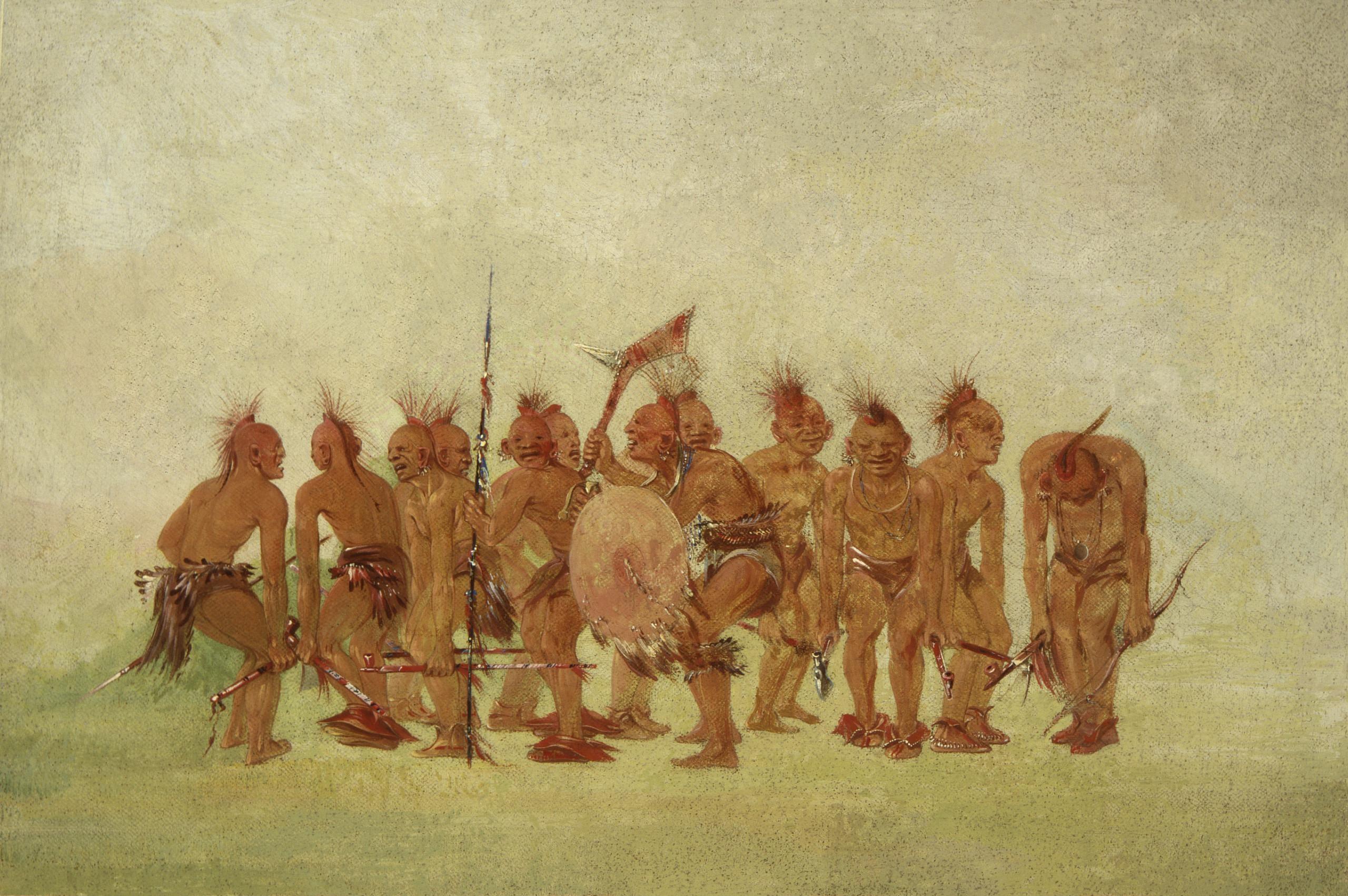 George Catlin, Begging Dance, Sauk and Fox