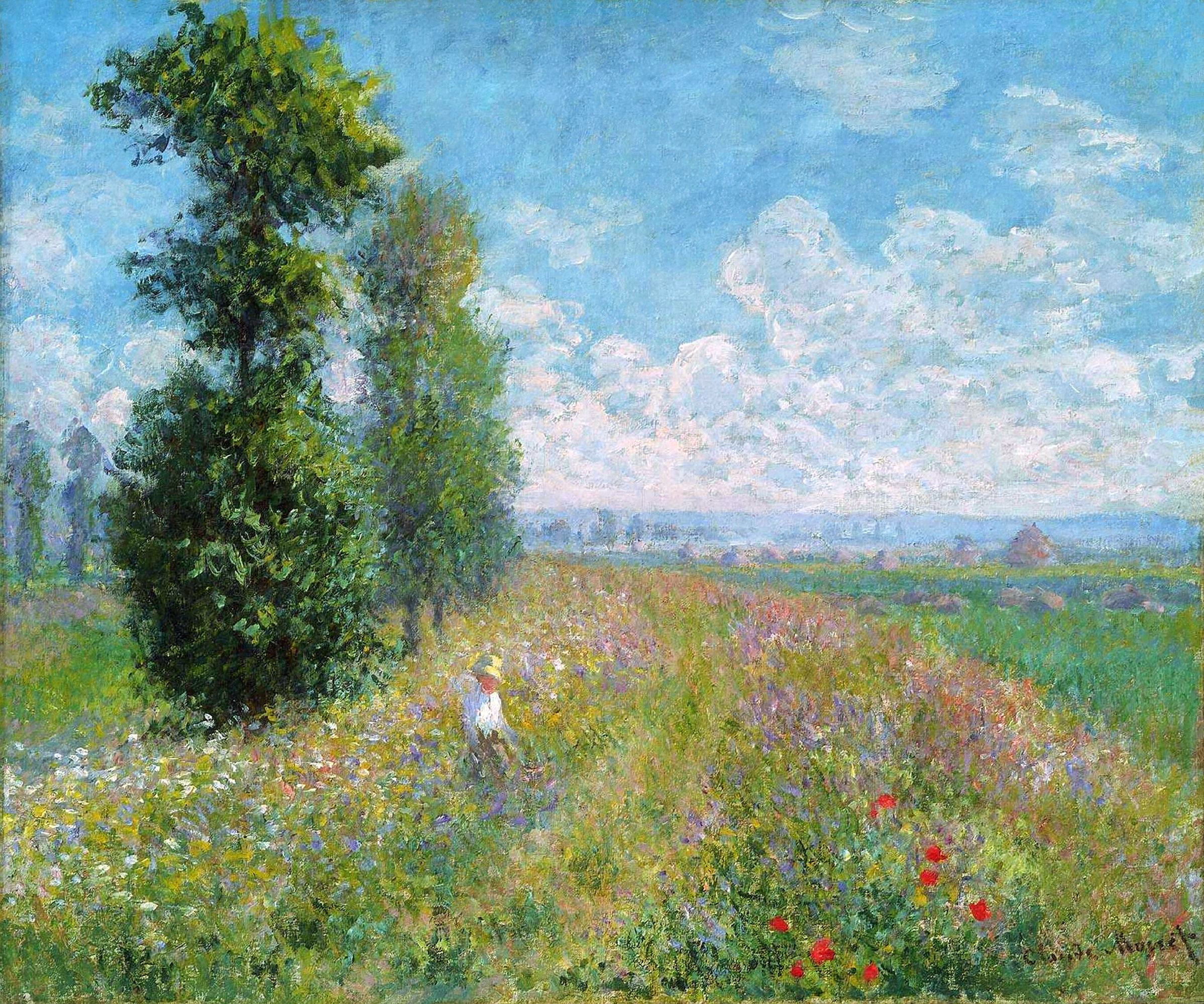 Claude Monet, Meadow with Poplars