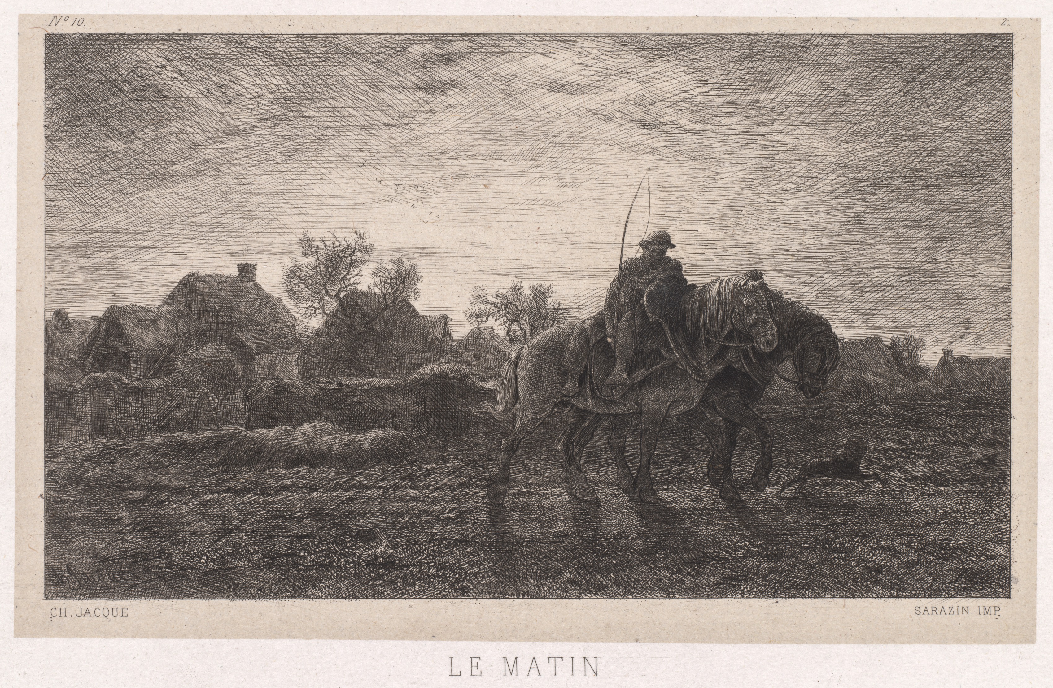 Charles-Émile Jacque, Morning