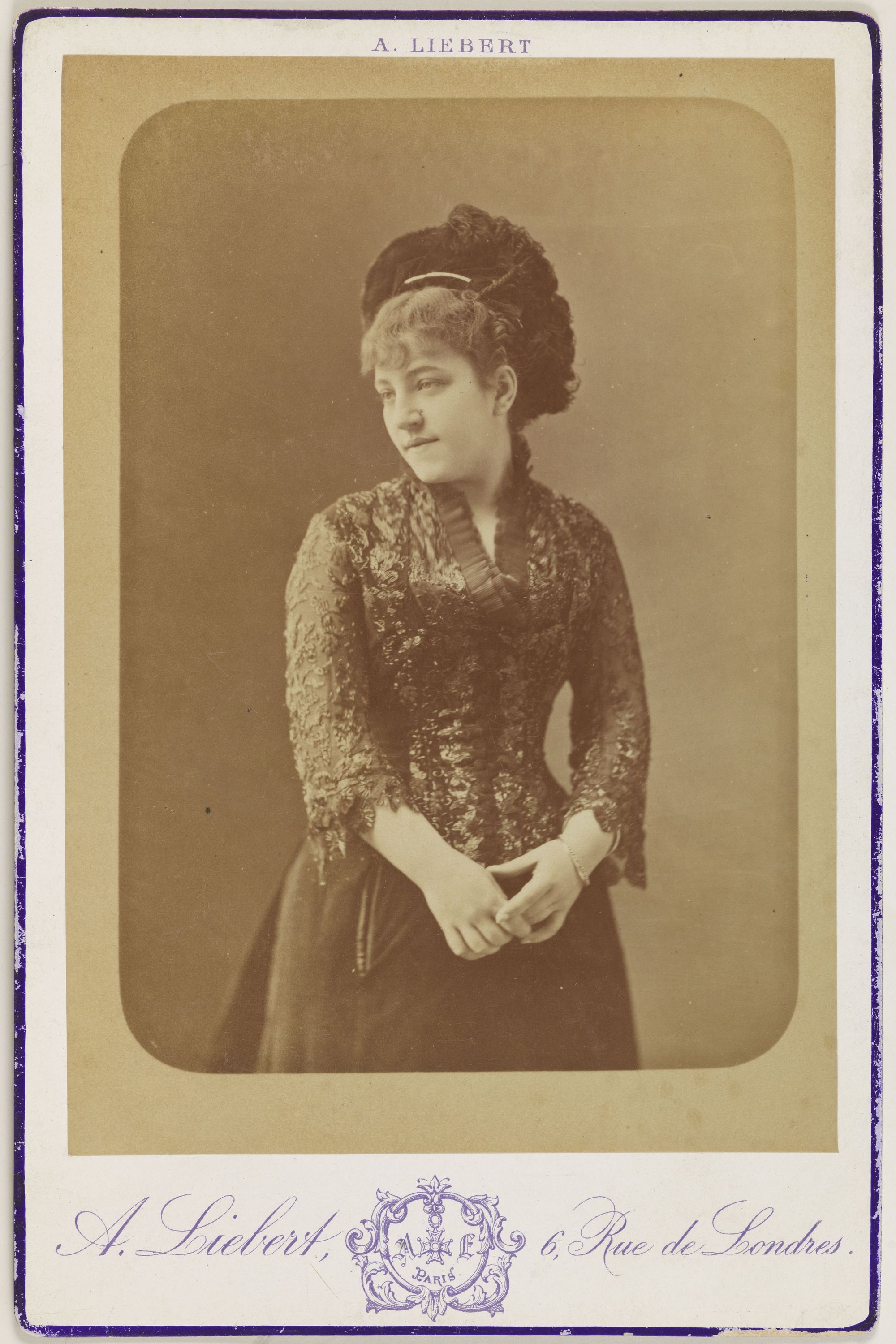Alphonse Liébert, Portrait d'Adolphine Joséphine ou Henriette Baretti, actrice