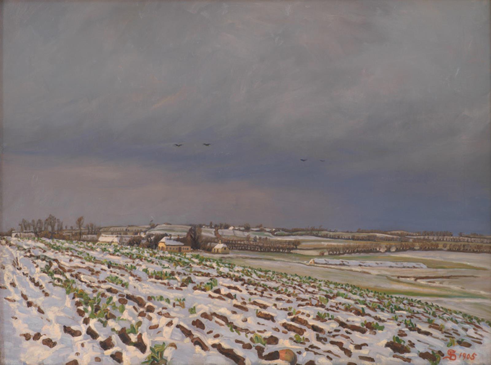 Fritz Syberg, Den første sne