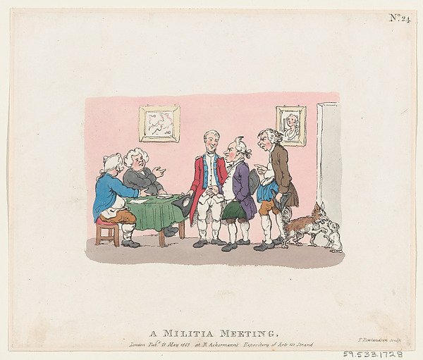 Thomas Rowlandson, A Militia Meeting