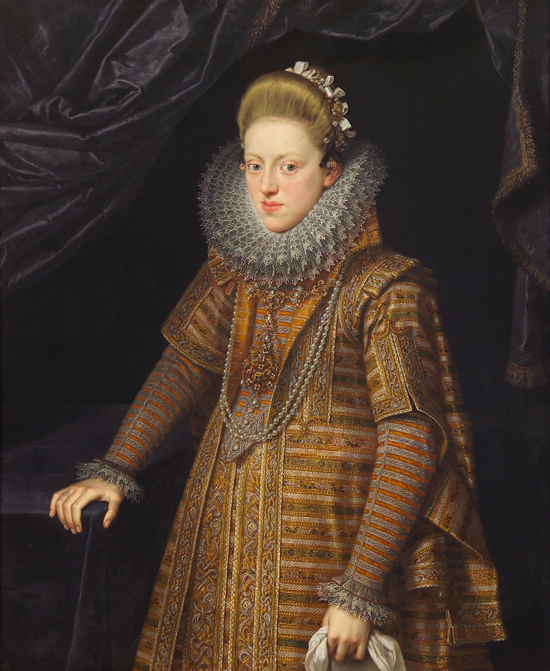 Frans Pourbus the Younger, Erzherzogin Eleonore (1582-1620), Kniestück