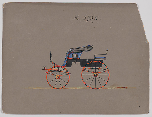 Brewster & Co., Design for Stanhope Phaeton, no. 3762