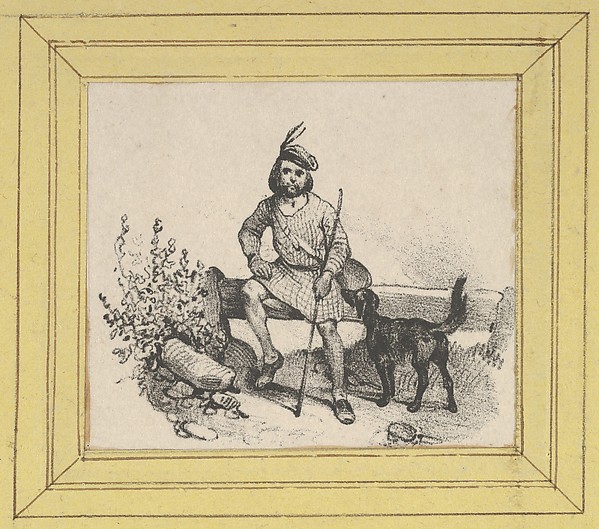 Victor Adam, Man sitting with a dog