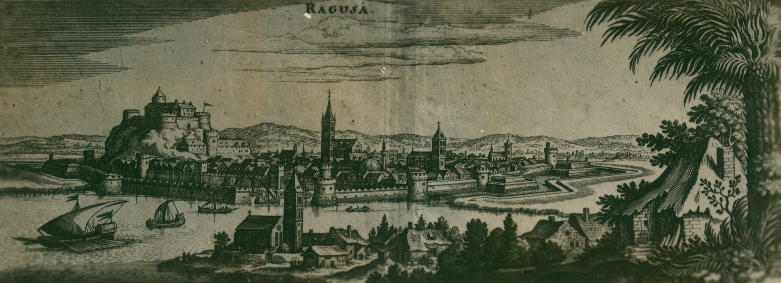 Josip Brunšmid, Dubrovnik - grafika, panorama grada
