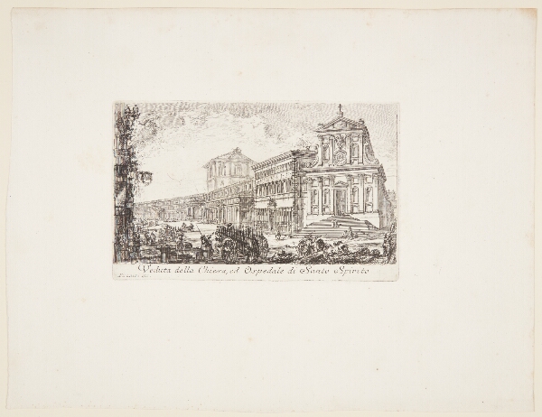 Giovanni Battista Piranesi, Udsigt mod S. Spirito-kirken og dens hospital