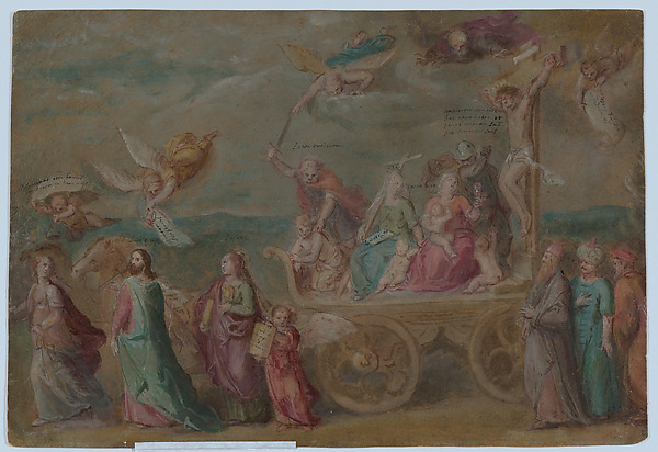 Otto van Veen, The Triumph of the Word of God, from "Triumph of the Catholic Church" (oil sketch for a painting of the same subject)