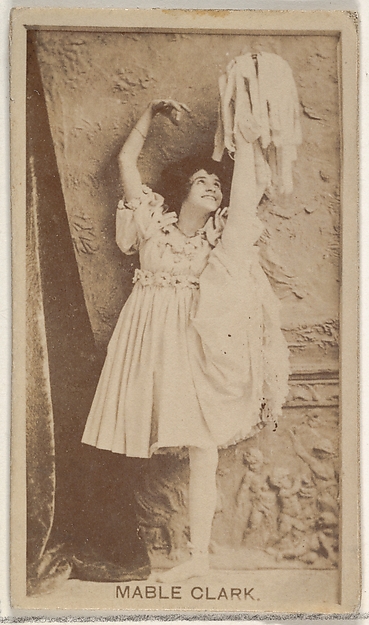 Allen & Ginter, Mabel Clark, from the Actors and Actresses series (N45, Type 8) for Virginia Brights Cigarettes