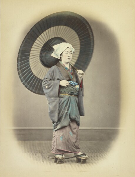 Felice Beato, Woman with Parasol