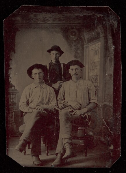 Unknown, [Portrait of Three Young Men]