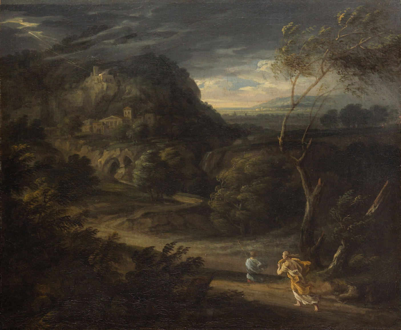 Gaspard Dughet, Landschaft mit Wettersturm
