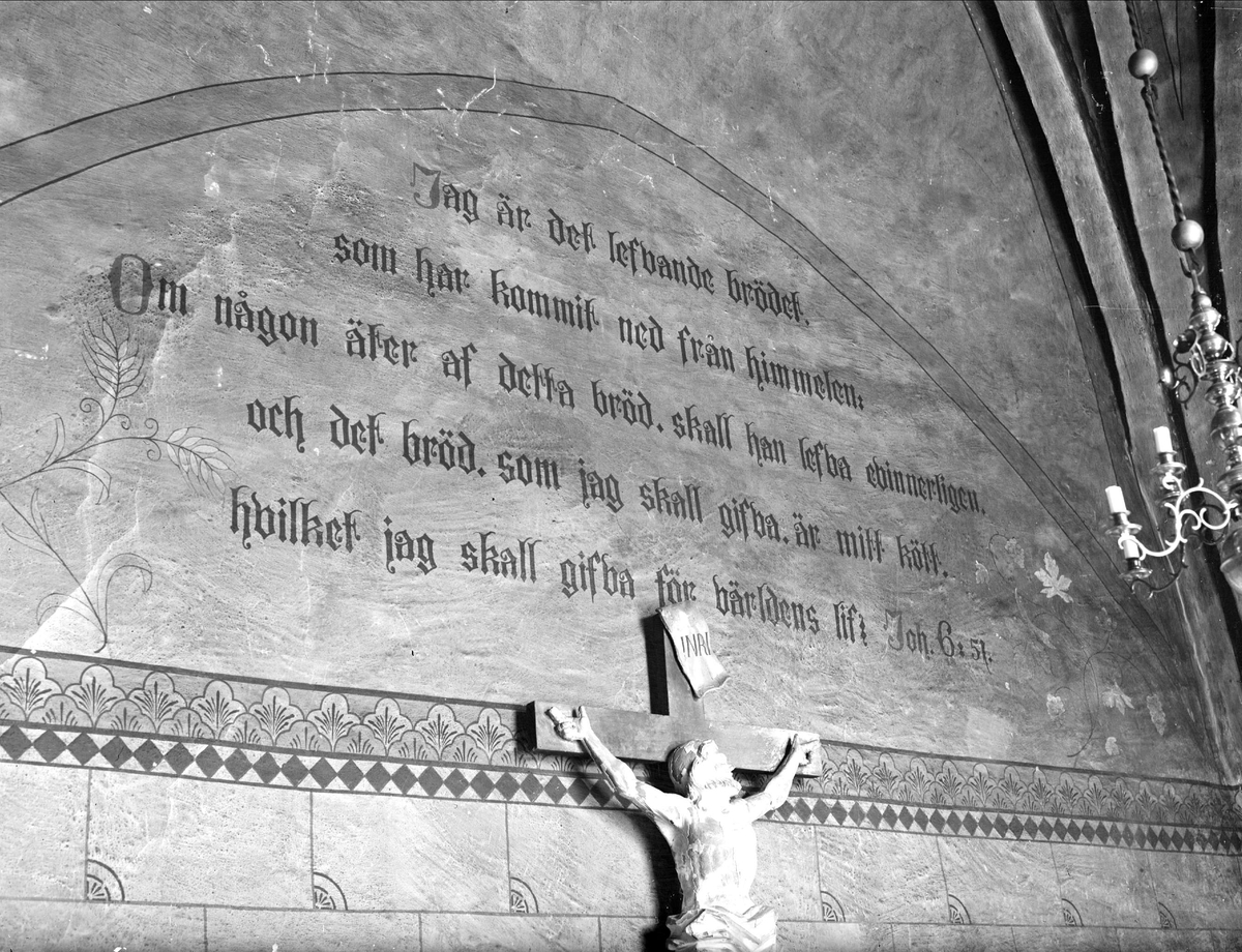 Okänd,, Lime painting in church, Uppland