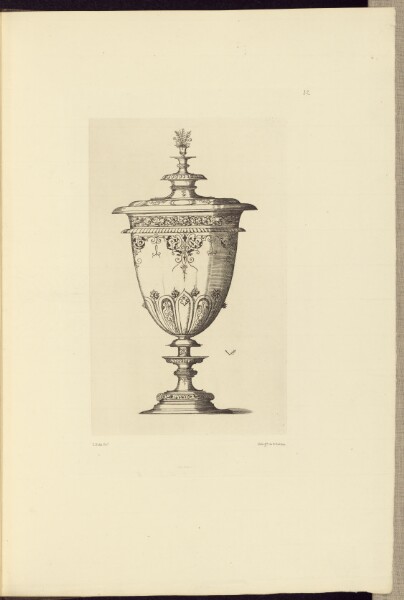 Édouard Baldus, [Design for a Vase by Virgil Solis]