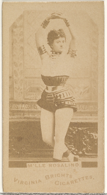 Allen & Ginter, M'lle Rosalind, from the Actors and Actresses series (N45, Type 1) for Virginia Brights Cigarettes