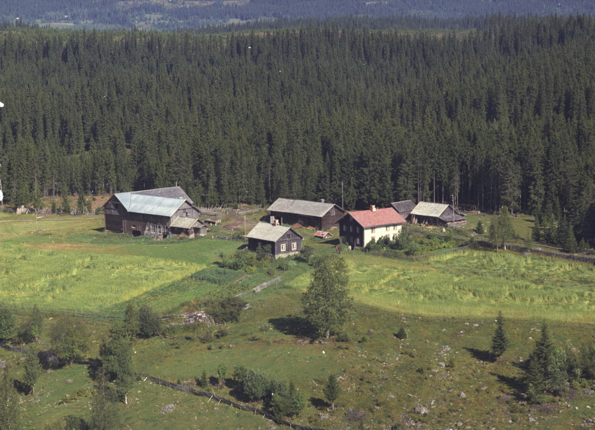 Widerøes Flyveselskap A/S, Flyfoto, Søndre Sæterlien, Åsmarka., Ringsaker.