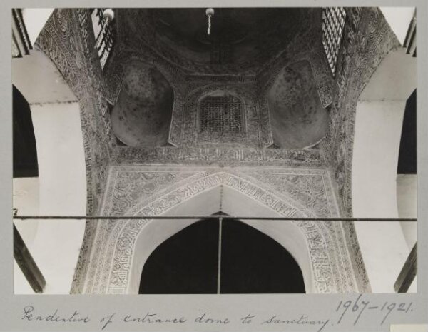 K.A.C. Creswell, Pendentive at the dome of Fatimid Khalif al-Hafiz Li-Din Illah, Mosque of al-Azhar, Cairo