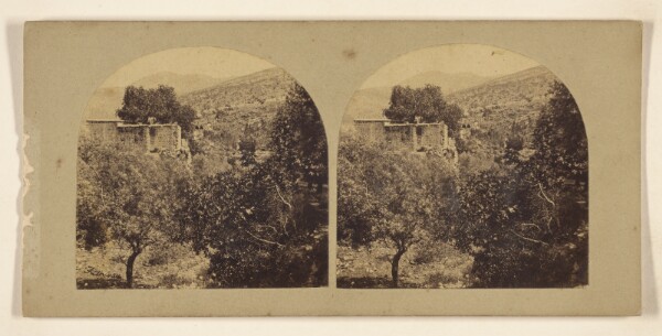 Francis Frith, View of Banias, The Ancient Paneas and Caesarea Philippi.