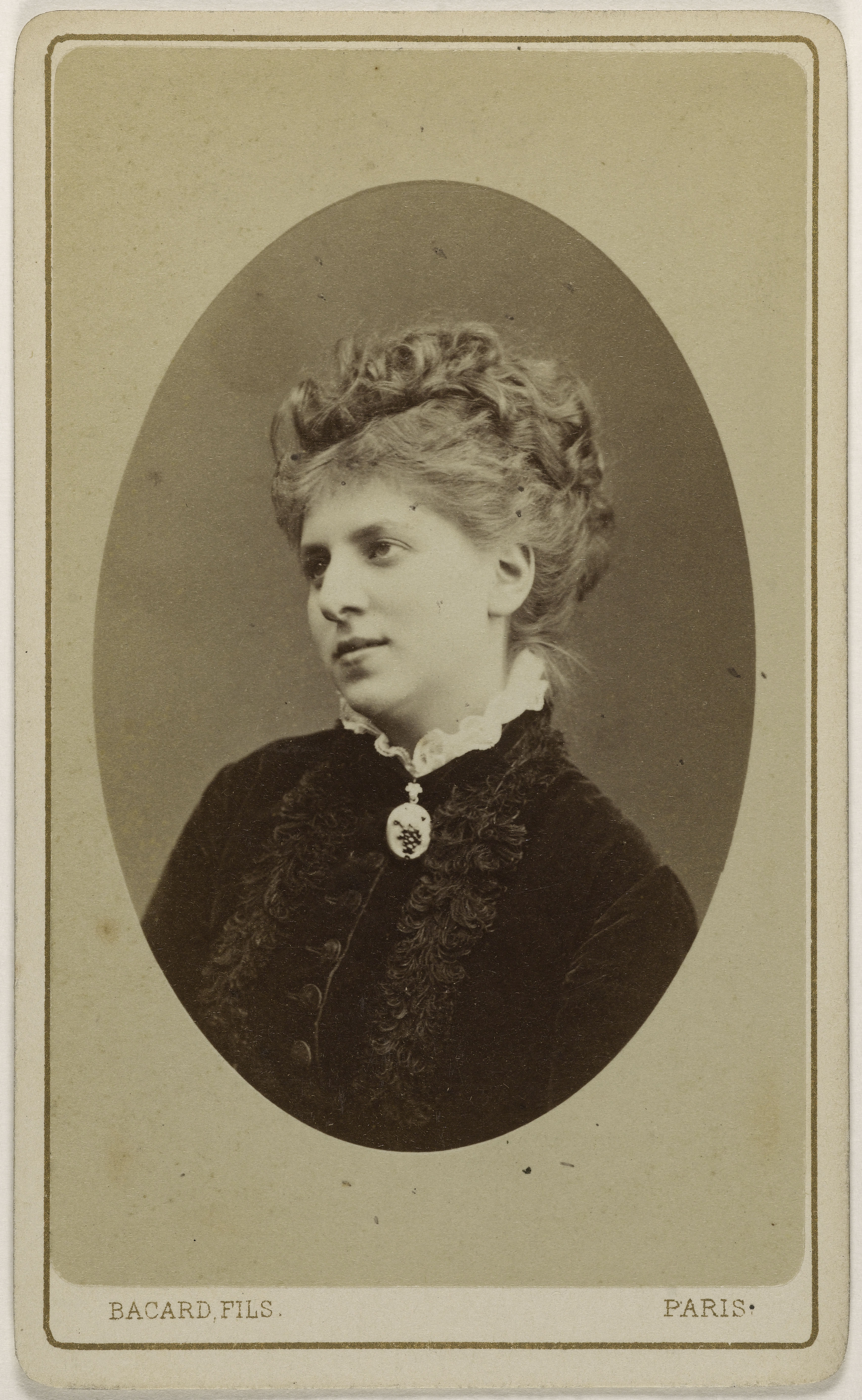 Bacard Fils, Portrait de Bernhardt, Jeanne, (1851-1901), (actrice)