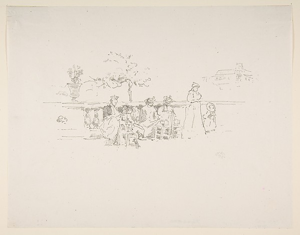 James McNeill Whistler, The Terrace, Luxembourg