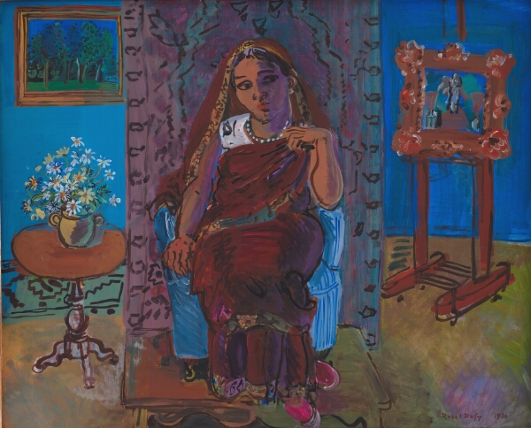Raoul Dufy, Interiør med indisk kvinde
