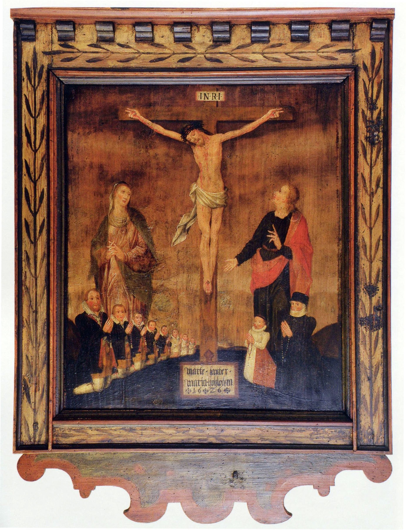 Unknown artist, Votivbild der Familie Sauter