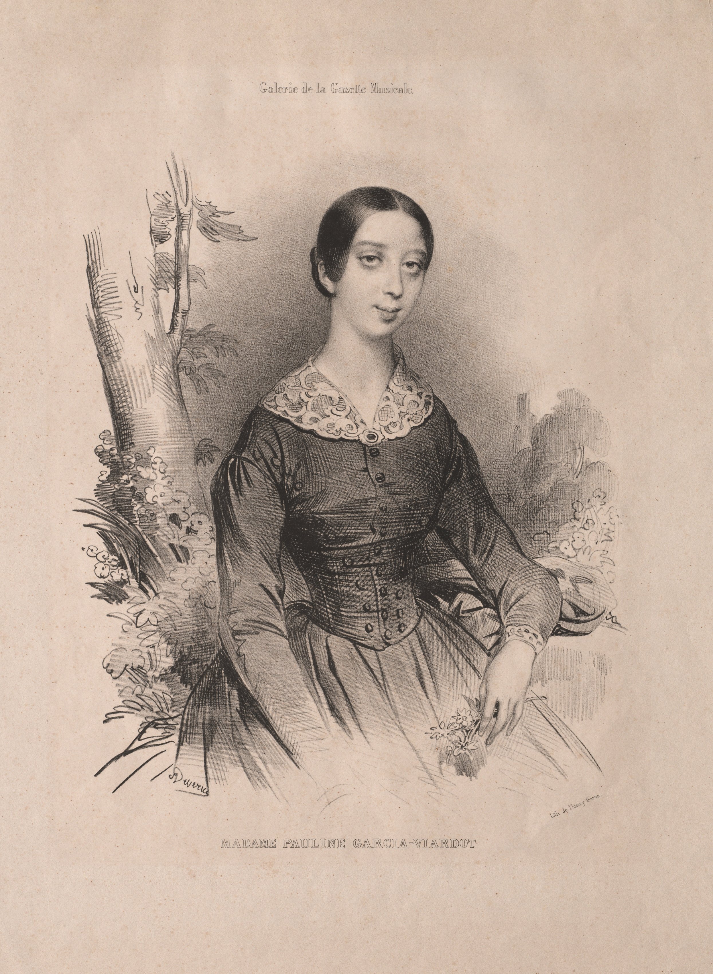 Achille Devéria, Madame Pauline Garcia-Viardot