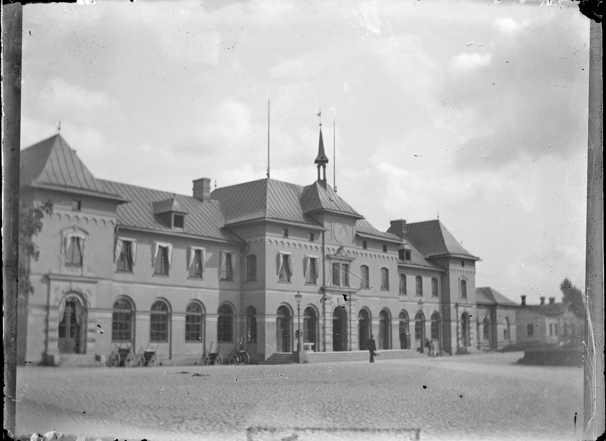 Henri Osti's Fotografiateliér, Järnvägsstationen, Uppsala före 1914