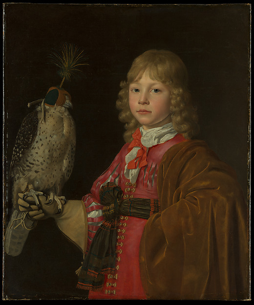 Wallerant Vaillant, Portrait of a Boy with a Falcon