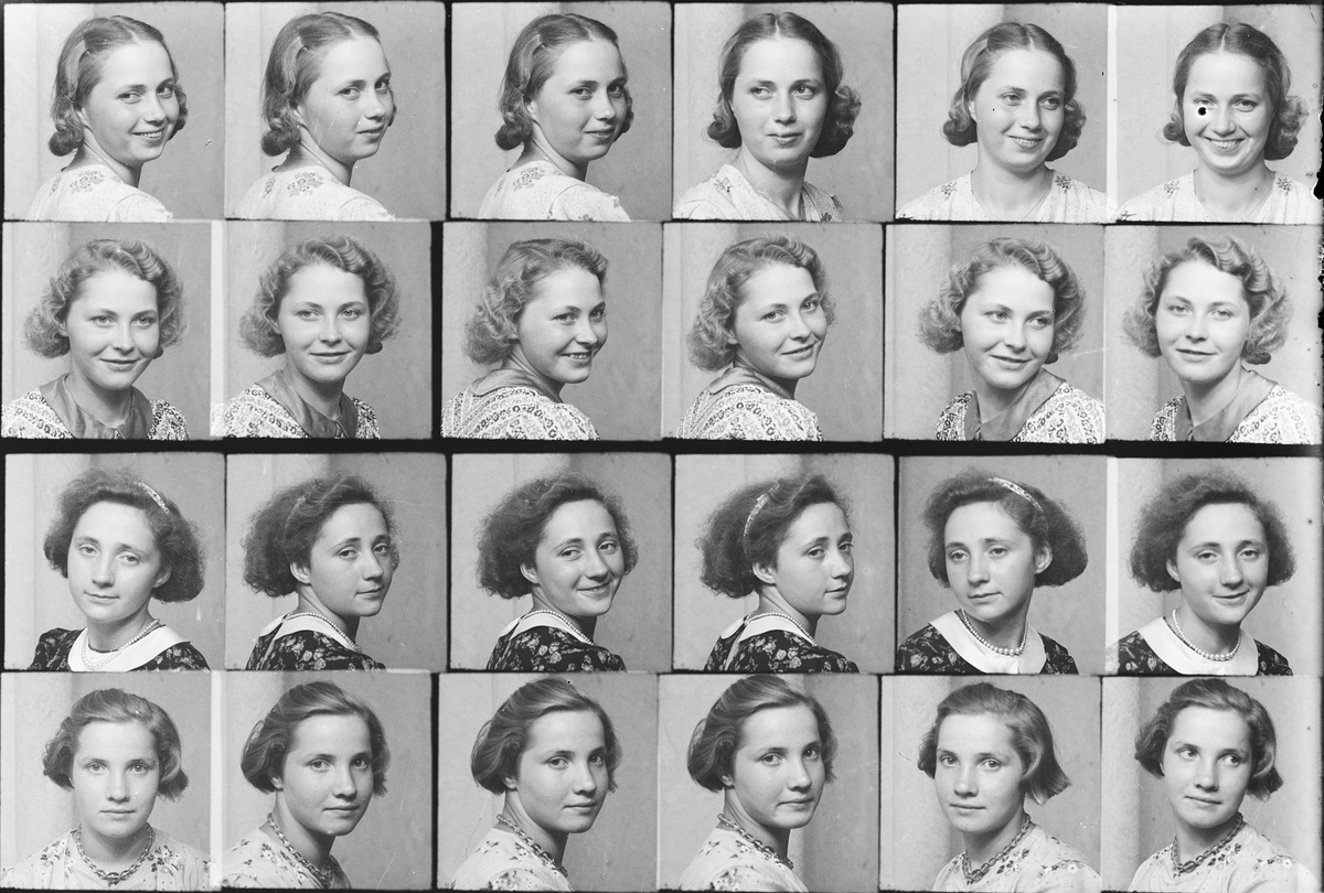 Skötsner-Edhlund, Ateljéporträtt - kvinnor, Östhammar, Uppland