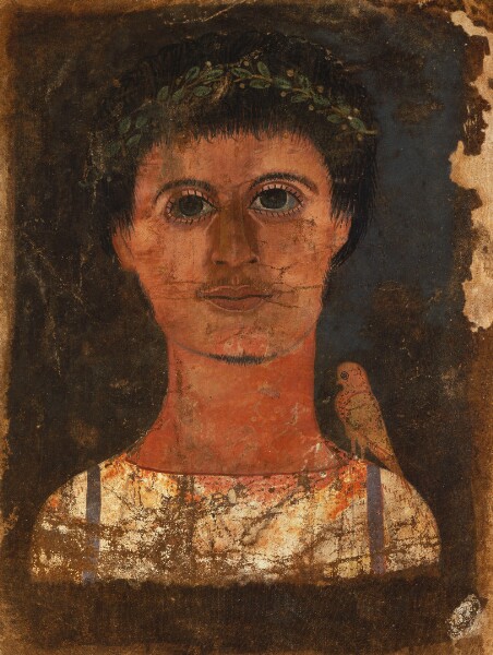 Unknown, Mummy Shroud with Painted Portrait of a Boy