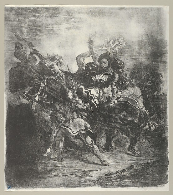 Eugène Delacroix, Weislingen attacked by Goetz's Men