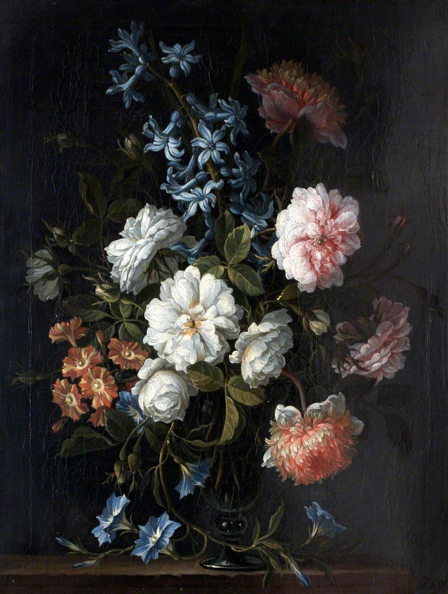Jean-Baptiste Monnoyer, A Green Glass of Flowers